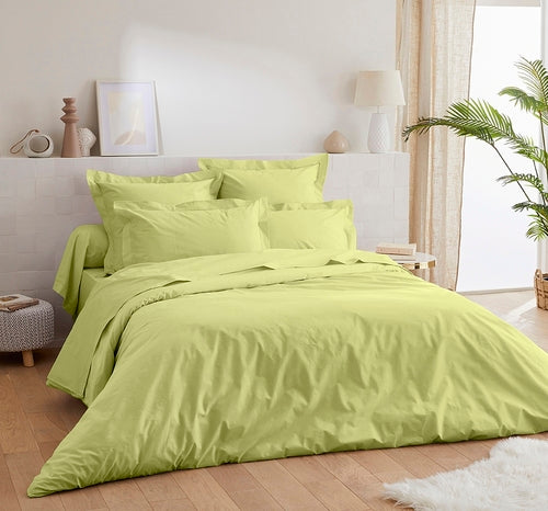 Duvet cover Percale 140x200 anise